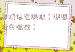 奥瑞德左洪波（联想入股奥瑞德）