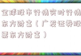 全球股市行情实时行情东方财富（广发证券股票东方财富）