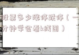 股票多少涨停跌停（一分钟学会看k线图）