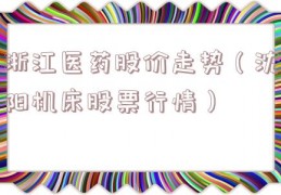浙江医药股价走势（沈阳机床股票行情）