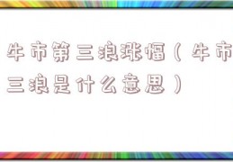 牛市第三浪涨幅（牛市三浪是什么意思）
