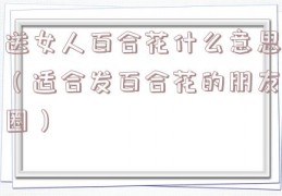 送女人百合花什么意思（适合发百合花的朋友圈）