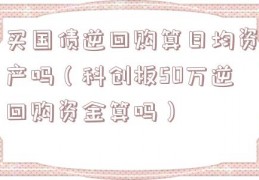 买国债逆回购算日均资产吗（科创板50万逆回购资金算吗）