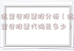 远望谷股票股分析（远望谷股票代码是多少）