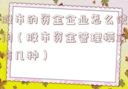 股市的资金企业怎么使用（股市资金管理模式有几种）