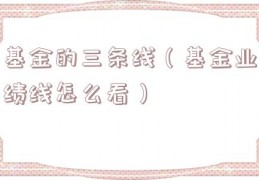 基金的三条线（基金业绩线怎么看）