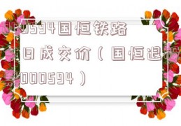 000594国恒铁路今日成交价（国恒退股票000594）