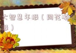 大智慧年报（同花顺年报）