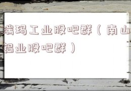 瑞玛工业股吧群（南山铝业股吧群）