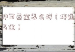 坤酉基金怎么样（坤通基金）