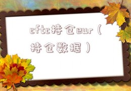 cftc持仓eur（持仓数据）