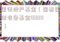 国证地产基金（国泰国证有色基金160221）