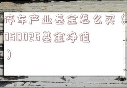 停车产业基金怎么买（050026基金净值）