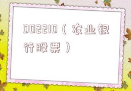 002210（农业银行股票）