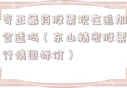 奇正藏药股票现在追加合适吗（东山精密股票行情目标价）