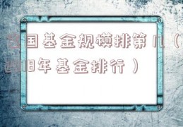 富国基金规模排第几（2018年基金排行）