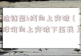 拉链型k线向上突破（股价向上突破下压我）