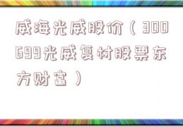 威海光威股价（300699光威复材股票东方财富）
