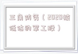 三角防务（2020被低估的军工股）