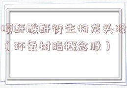 顺酐酸酐衍生物龙头股（环氧树脂概念股）