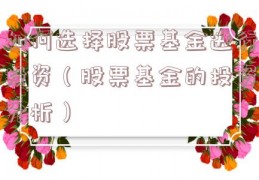 如何选择股票基金进行投资（股票基金的投资分析）