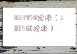 002940财报（002456财报）