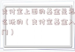 支付宝上面的基金是怎么玩的（支付宝基金入门）