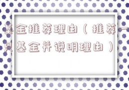 基金推荐理由（推荐一只基金并说明理由）