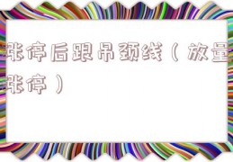 涨停后跟吊颈线（放量涨停）