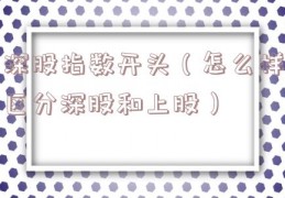 深股指数开头（怎么样区分深股和上股）