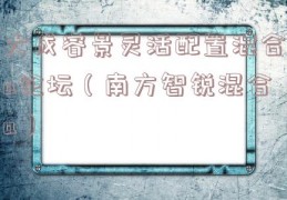 大成睿景灵活配置混合a论坛（南方智锐混合a）