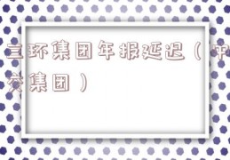 三环集团年报延迟（中交集团）