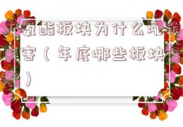 聚氨酯板块为什么涨的厉害（年底哪些板块会涨）