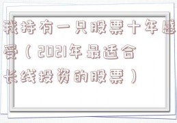 我持有一只股票十年感受（2021年最适合长线投资的股票）