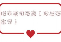 股市驼峰形态（股票形态学）