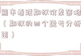 熊市看跌期权价差策略（期权的四个盈亏分析图）