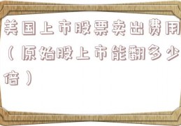 美国上市股票卖出费用（原始股上市能翻多少倍）