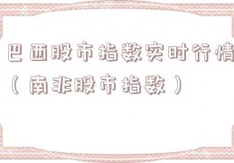 巴西股市指数实时行情（南非股市指数）