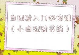 小白理财入门必修课邢力（小白理财书籍）