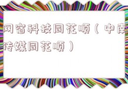 网宿科技同花顺（中南传媒同花顺）