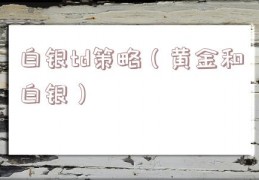 白银td策略（黄金和白银）