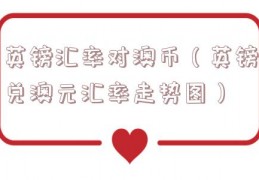 英镑汇率对澳币（英镑兑澳元汇率走势图）