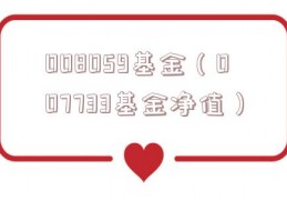 008059基金（007733基金净值）