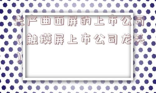 生产曲面屏的上市公司（触摸屏上市公司龙头）