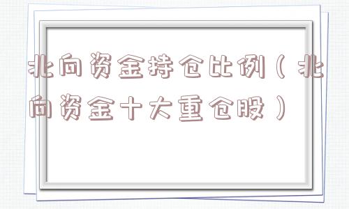 北向资金持仓比例（北向资金十大重仓股）