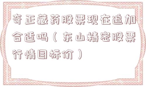 奇正藏药股票现在追加合适吗（东山精密股票行情目标价）