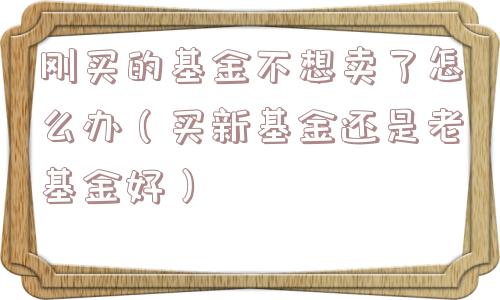 刚买的基金不想卖了怎么办（买新基金还是老基金好）