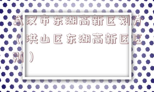 武汉市东湖高新区划分(洪山区东湖高新区区别) 武汉市东湖高新区划分(洪山区东湖高新区区别)