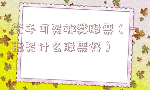 新手可买哪类股票（一般买什么股票好）