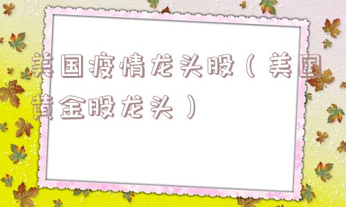 美国疫情龙头股（美国黄金股龙头）